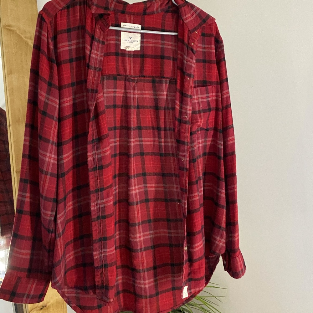 Red Flannel from American Eagle- Boyfriend Fit